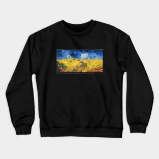 Wheatfield with crows Crewneck Sweatshirt